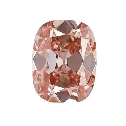 3.56ct Fancy Vivid Pink VS1 IGI Certified Old Mine Cut Cushion Lab Diamond