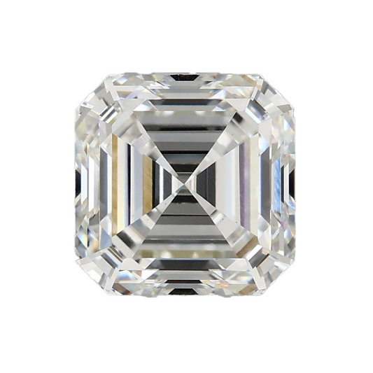 3.08ct E VS1 IGI Certified Asscher Cut Lab Diamond