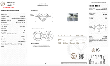 The Girly Girl 3.6ct Six Prong Solitaire in 14K Yellow Gold