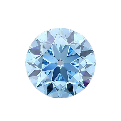 2.91ct Fancy Vivid Blue VS1 IGI Certified Old European Cut Round Lab Diamond