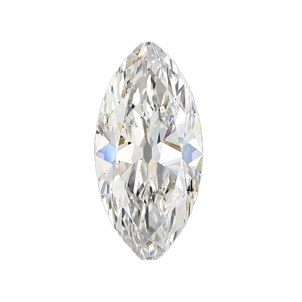 3.01ct E VS1 IGI Certified Old Mine Cut Marquise Lab Diamond