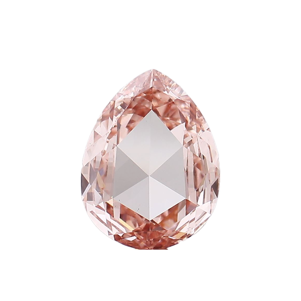 1.88ct Fancy Intense Pink VS1 Rose Cut Pear