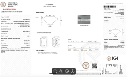 4ct Radiant Garland Pave Basket Solitaire in 14K White Gold
