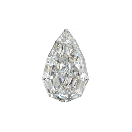 2.09ct E VVS2 IGI Certified Step Cut Pear Lab Diamond