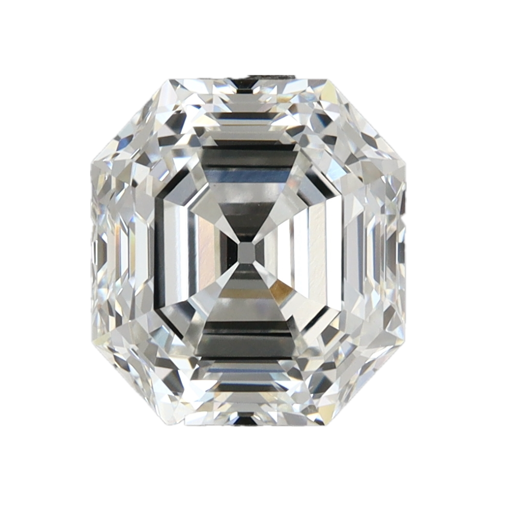 3.56ct E VS1 IGI Certified Antique Cut Asscher Lab Diamond