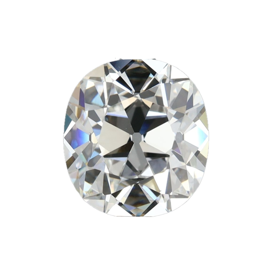 3.09ct E VVS2 IGI Certified Old Mine Cut Cushion Lab Diamond