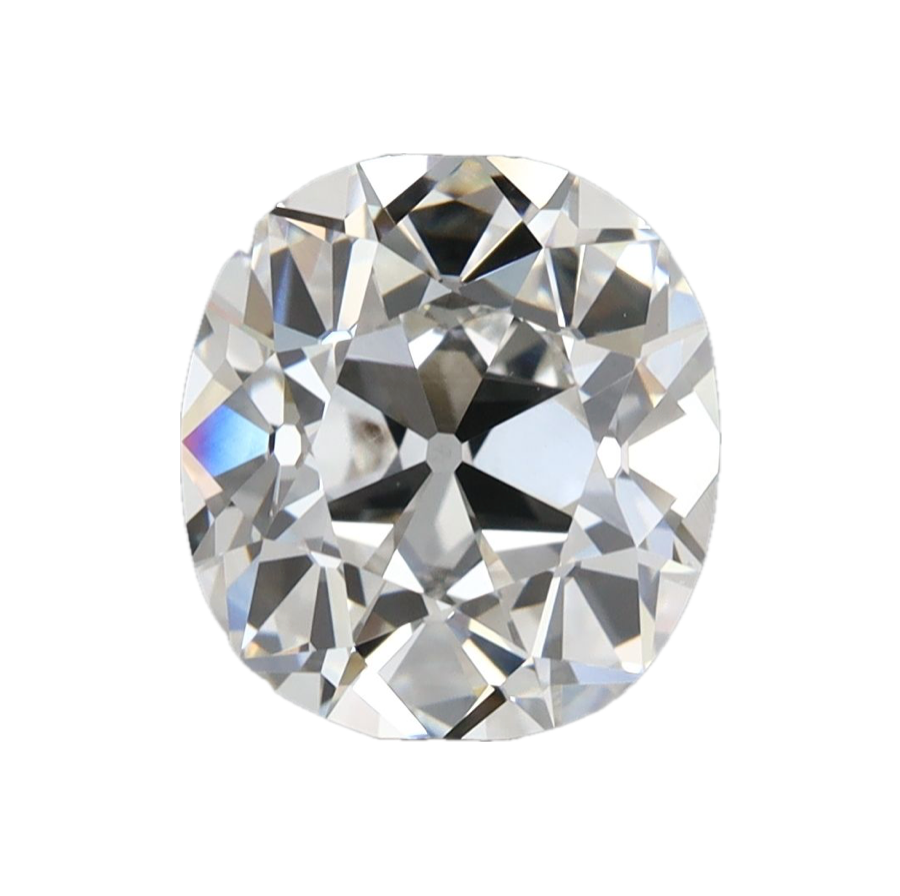 3.54ct F VVS2 IGI Certified Old Mine Cut Cushion Lab Diamond