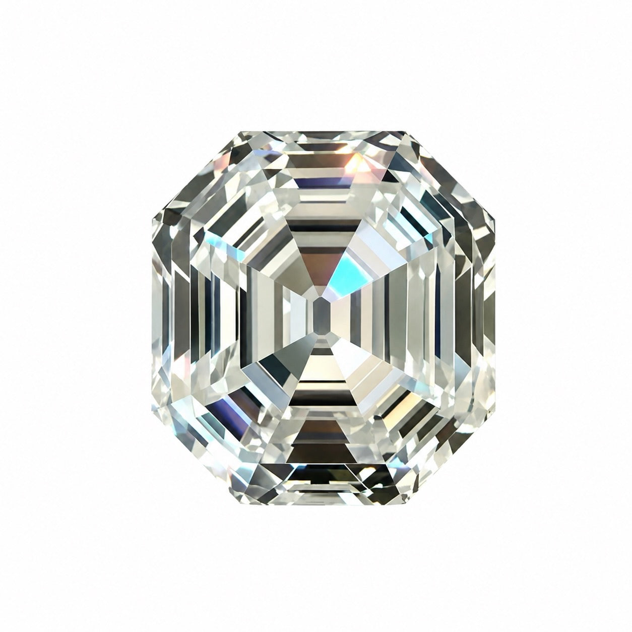 4.57ct Antique Cut Asscher F VS2