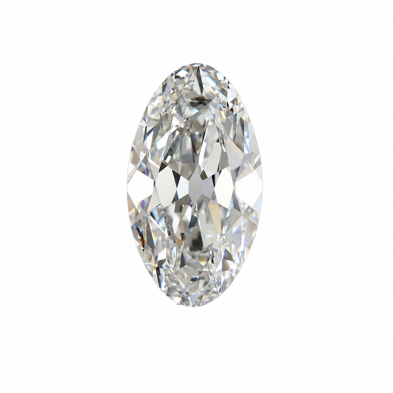 3.02ct E VVS2 Antique Cut Oval