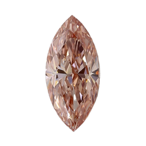 4.09ct Fancy Intense Pinkish Brown VS1 IGI Certified Marquise Lab Diamond
