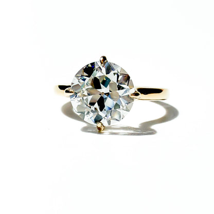 The Lodestone OEC, 4ct F VS1 in 14K Yellow Gold