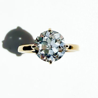 The Lodestone OEC, 4ct F VS1 in 14K Yellow Gold