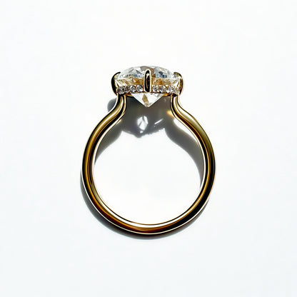 The Lodestone OEC, 4ct F VS1 in 14K Yellow Gold