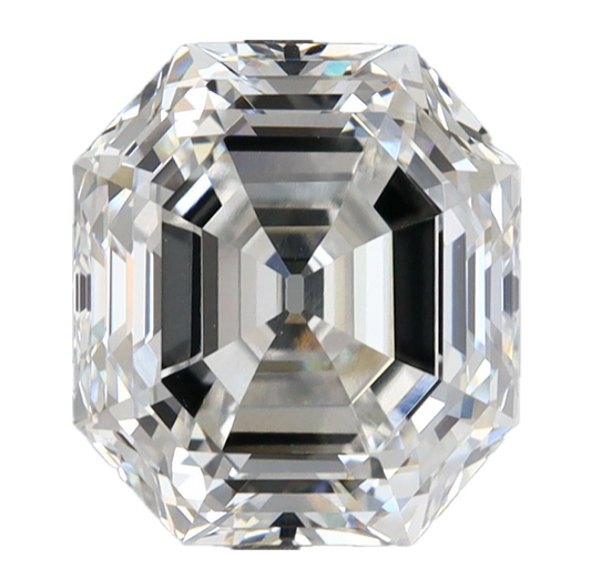 4.02ct F VVS2 Antique Cut Asscher IGI Certified Lab Diamond