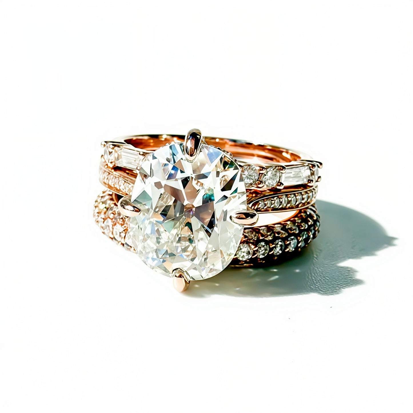 The Lodestone Rosé Old Mine Cut Cushion Solitaire