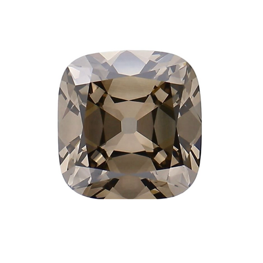 3.13ct Fancy Brown VS1 Old Mine Cut Cushion Lab Diamond