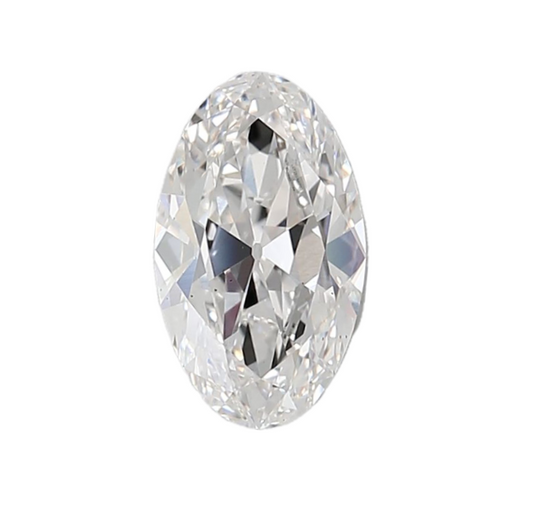 2.52ct E VS2 IGI Certified Old Mine Cut Oval Lab Diamond