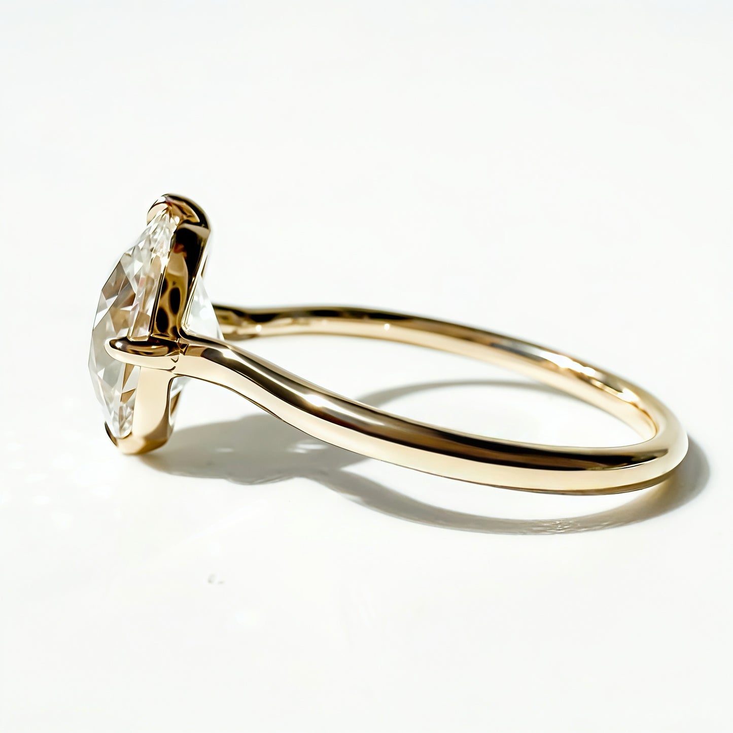 The Lodestone Oval 2.64ct Antique Cut Solitaire in Yellow Gold