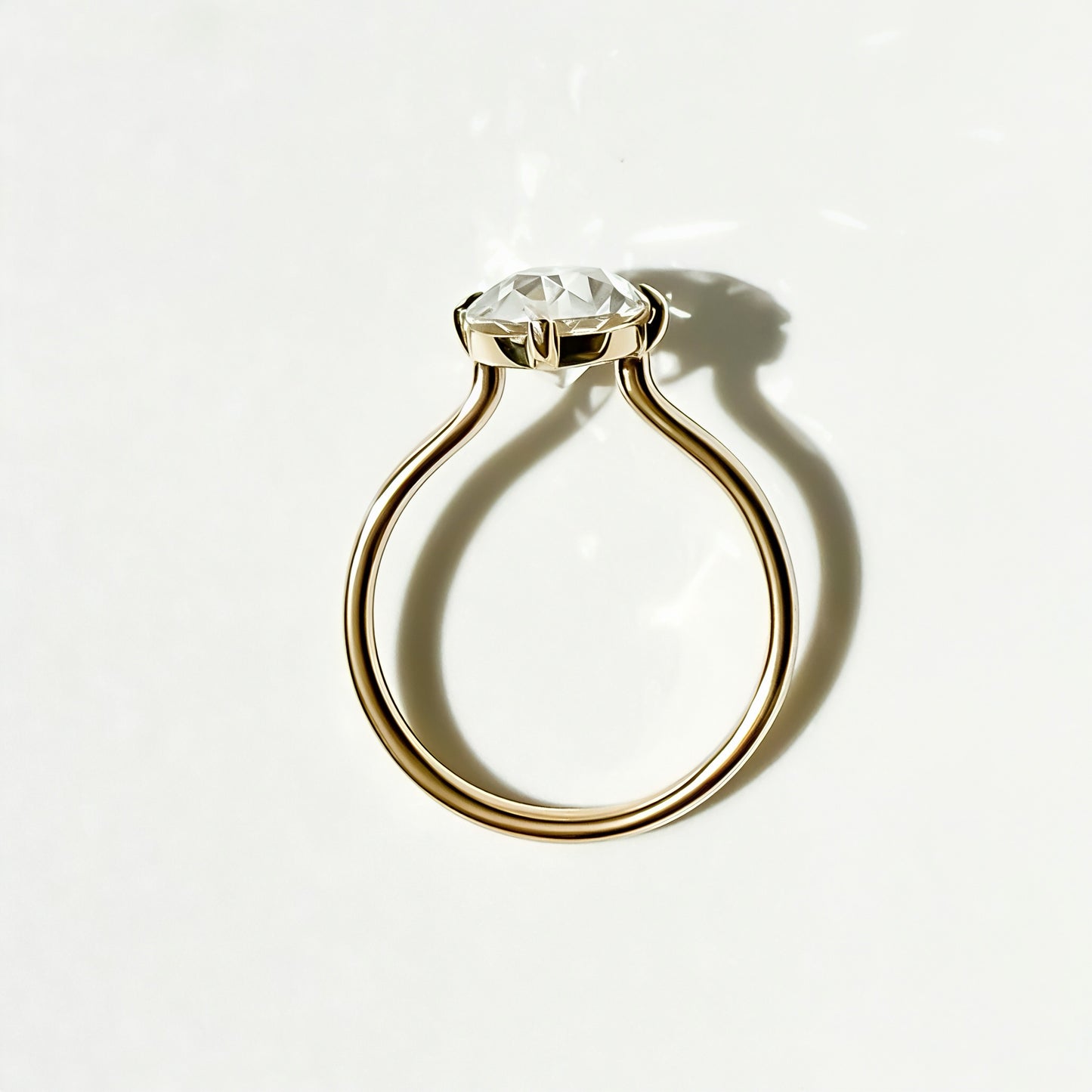 The Lodestone Oval 2.64ct Antique Cut Solitaire in Yellow Gold