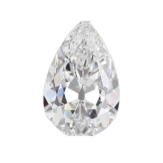2.17ct E VS1 IGI Certified Antique Cut Pear Lab Diamond