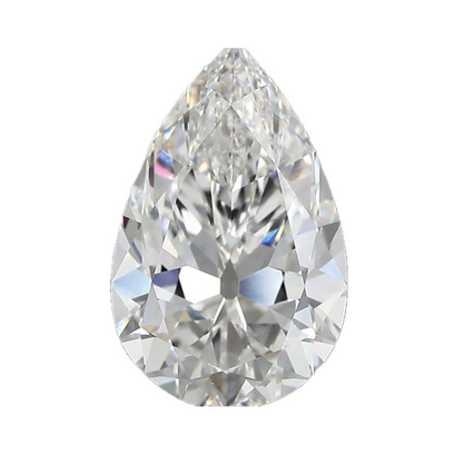 3.73ct E VS1 IGI Certified Antique Cut Pear Lab Diamond