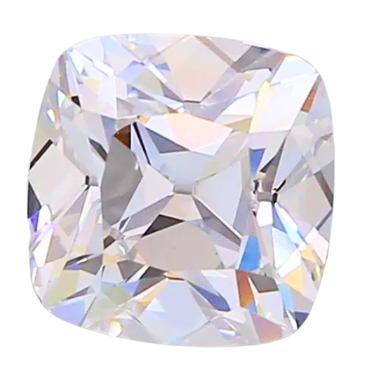 2.00ct IGI Certified Old Mine Cut Cushion E VS1