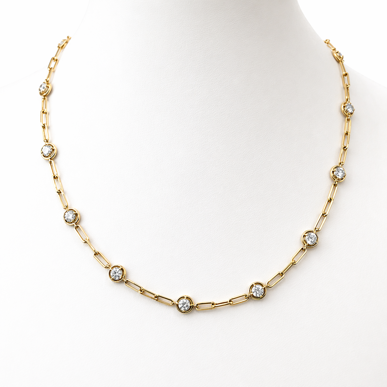 Orbit Paperclip Necklace