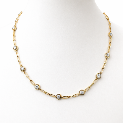 Orbit Paperclip Necklace