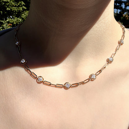 Orbit Paperclip Necklace