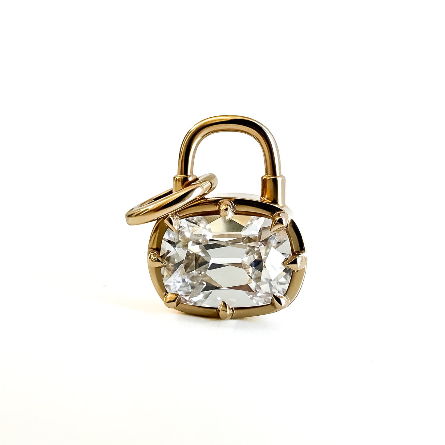 The Heirloom Padlock, 1.66ct Old Mine Cut Cushion