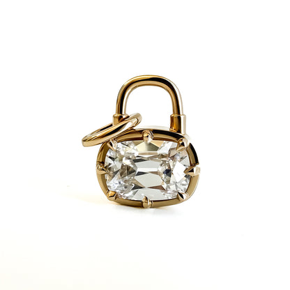 The Heirloom Padlock, 1.66ct Old Mine Cut Cushion