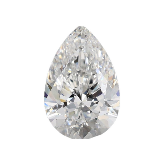 1.4ct D VVS2 IGI Certified Brilliant Cut Pear Lab Diamond