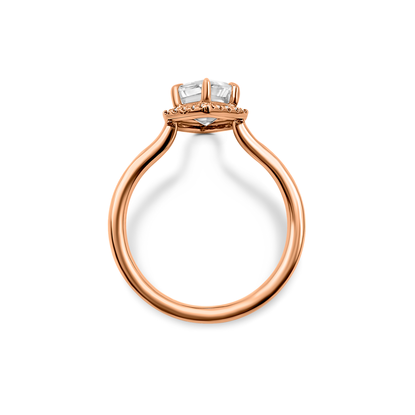 The Look Sharp Elongated Hexagon Halo Ring