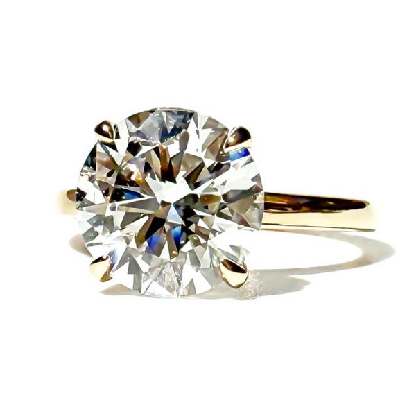 3.87ct E VVS2 Round Brilliant Solitaire