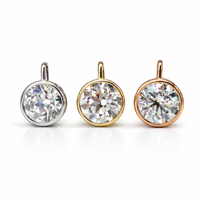 The OEC Bezel Pendant, 2.10ct Antique Cut in 14K White Gold