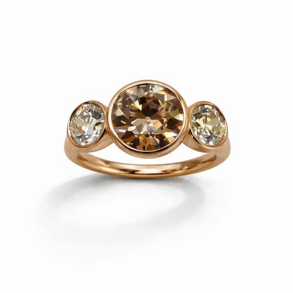 The Rosé Champagne Bezel in 14K Rose Gold