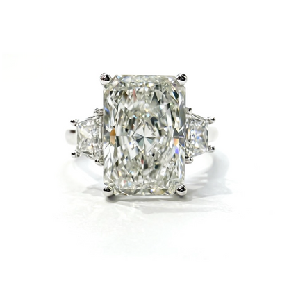 The Triple Threat 5.5ct Radiant Ring in Platinum