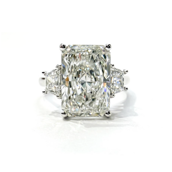 The Triple Threat 5.5ct Radiant Ring in Platinum