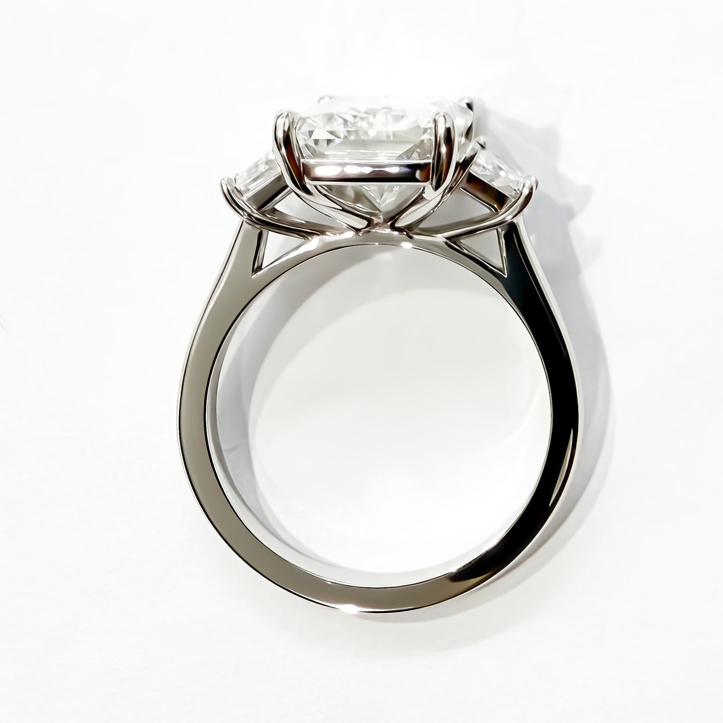 The Triple Threat 5.5ct Radiant Ring in Platinum