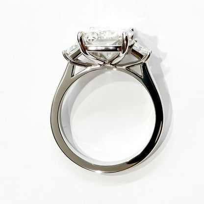 The Triple Threat 5.5ct Radiant Ring in Platinum