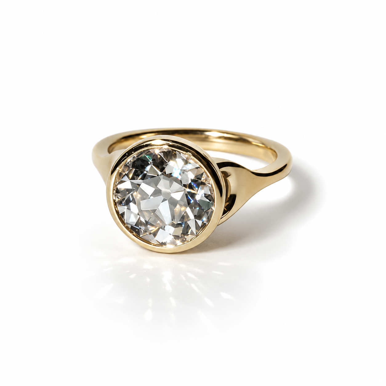 The Sunroof 3.55ct Old European Cut Bezel Solitaire