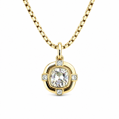 The 1.7ct Heirloom Pendant in 14K Yellow Gold