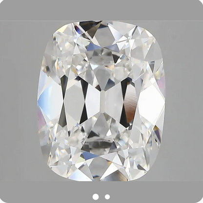 5.48ct E VVS2 Old Mine Cut Cushion IGI Certified Lab Diamond