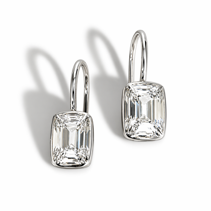 Mixed Cut Drop Earrings