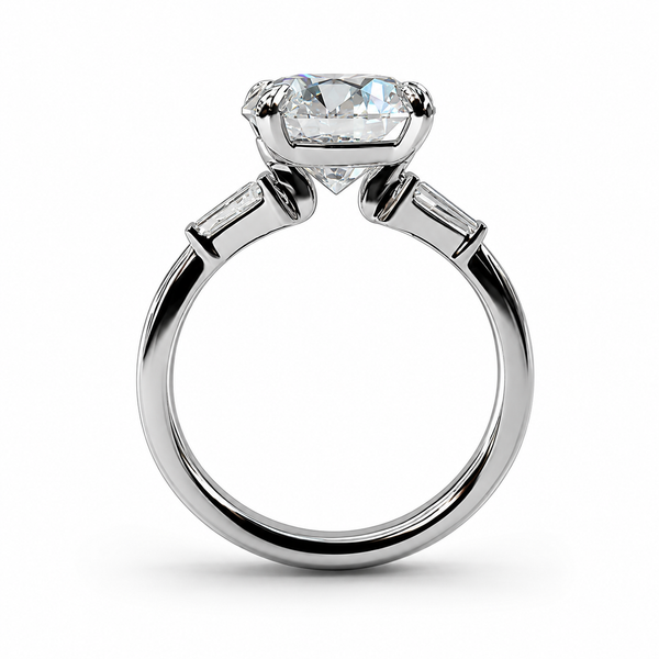 The Uptown 3.82ct Round Brilliant Ring in 14K White Gold