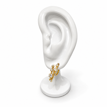 The Graduate Hoop Earrings in 14K Yellow Gold