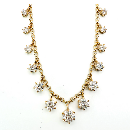 The YOLO Rolo Necklace, 2.4ctw, 18K Yellow Gold