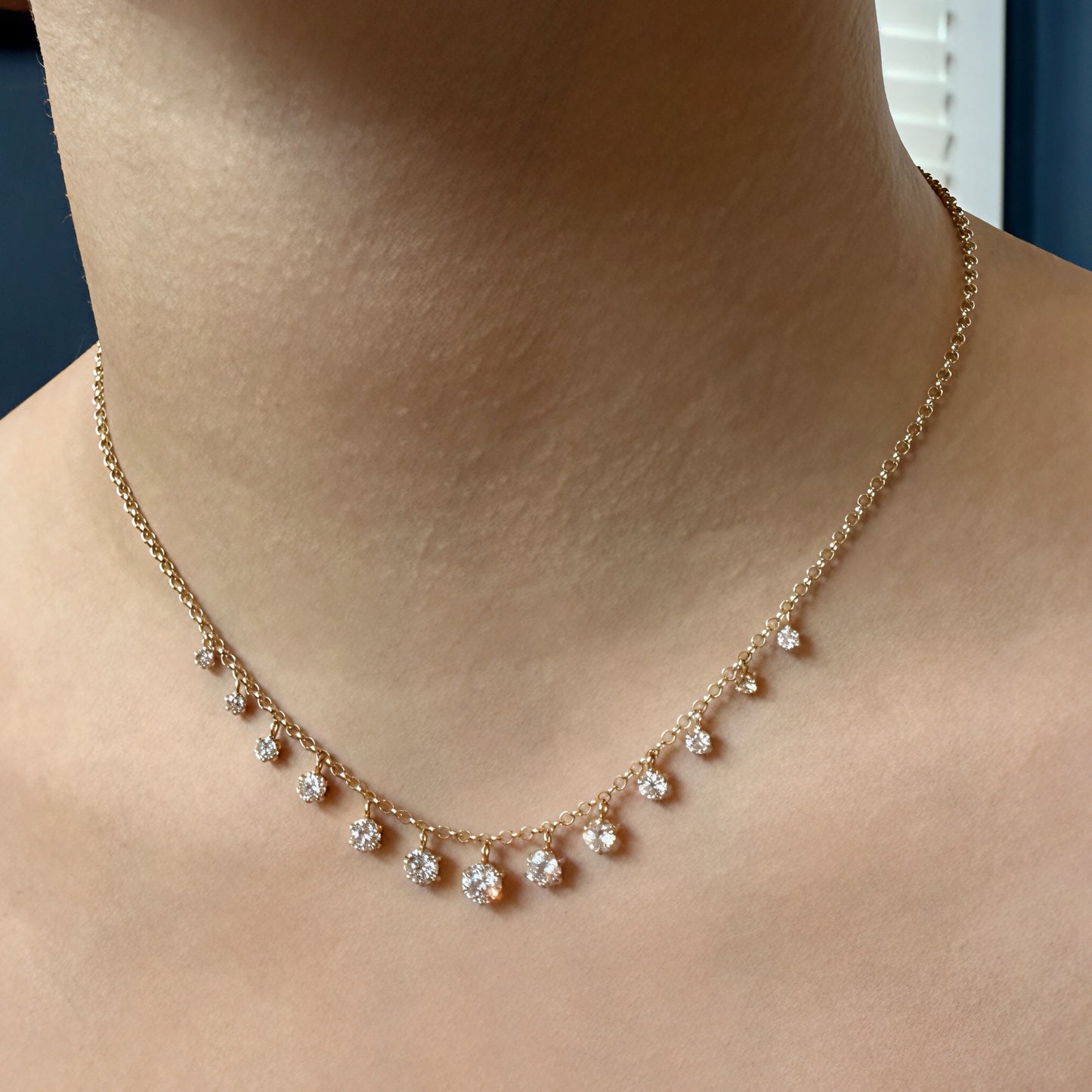 The YOLO Rolo Necklace, 2.4ctw, 18K Yellow Gold