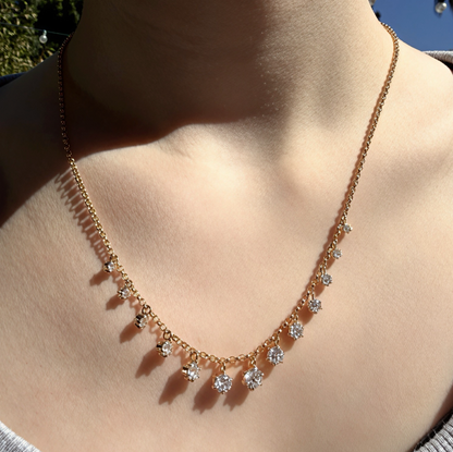 The YOLO Rolo Necklace, 2.4ctw, 18K Yellow Gold