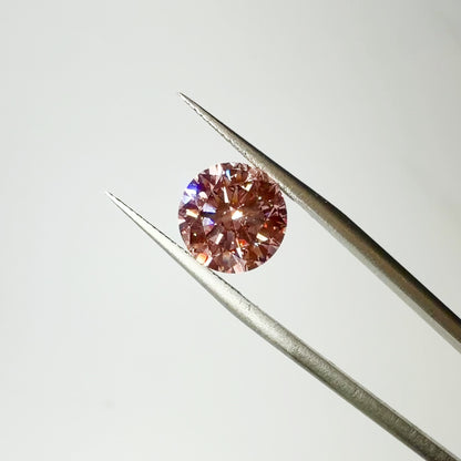 3.42ct Fancy Intense Pink VVS2 IGI Certified Round Brilliant Cut Lab Diamond